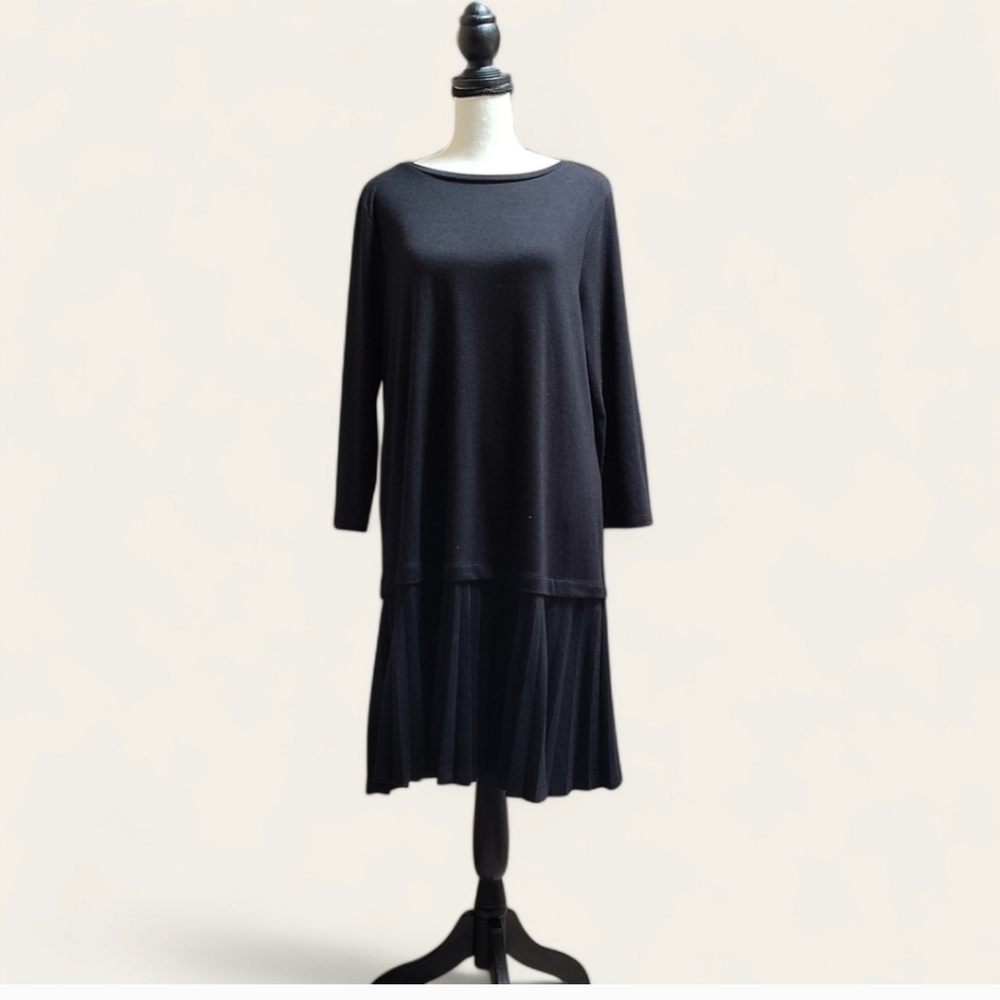 Loft Ann Taylor Swing Dress with Pleated Hem